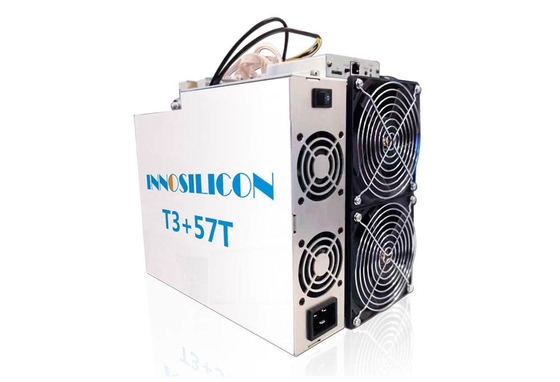 10.38kg Innosilicon T3+ 57T Used Bitcoin Miner Ethernet Connection