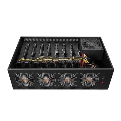 Apexto ATX Power Mining Rig Machine , Aluminum Alloy ETH Mining Pc Case